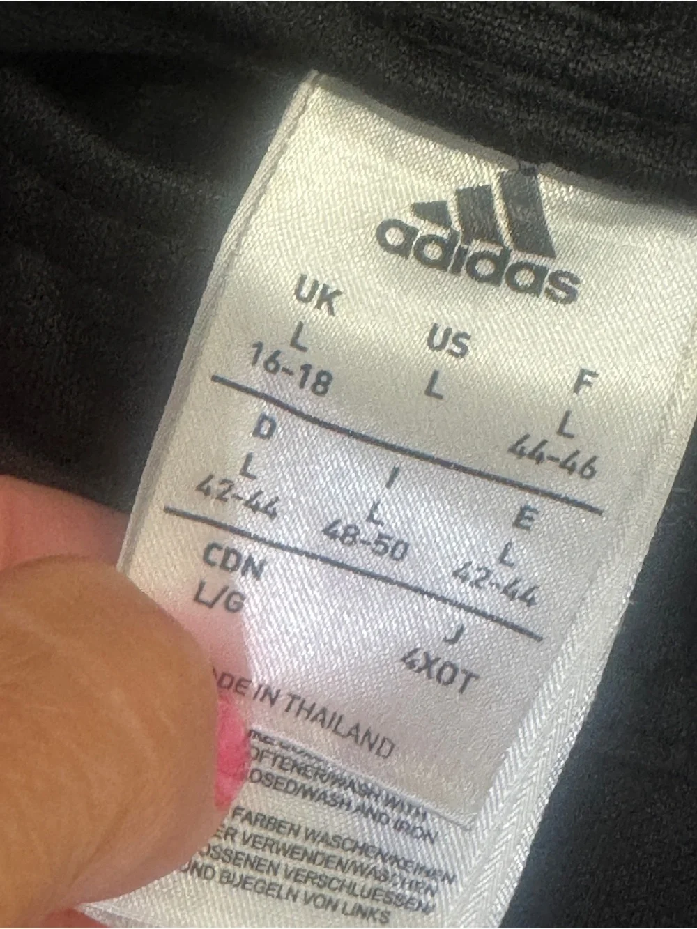 adidas Black Track Pants with White Stripes